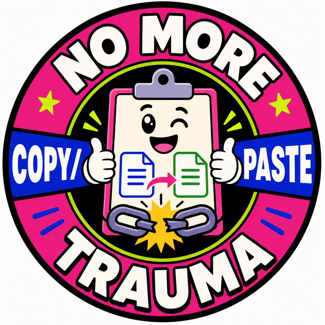 No more copy-paste trauma