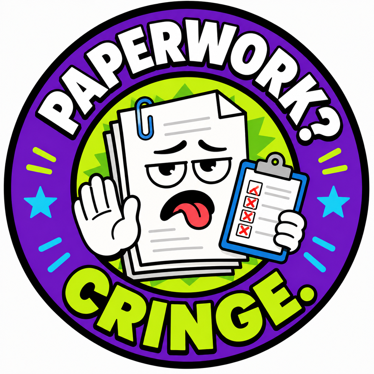 Paperwork cringe